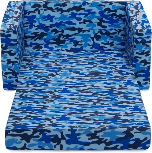 Vista 11 de Delta Children Cozee - Sofá convertible 2 en 1 de sofá a cama, cómodo sofá abierto y cama para niños