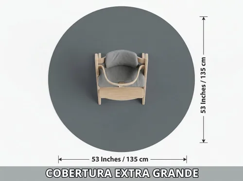 Vista 2 de Tapete para salpicaduras de bebé para debajo de la silla alta, 51 x 51