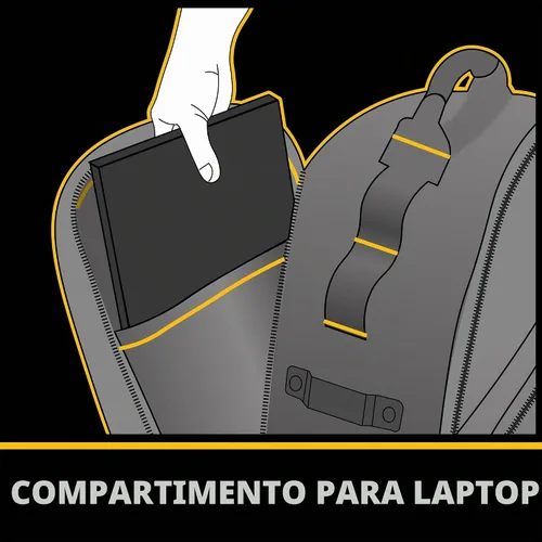 Vista 5 de Mochila de herramientas DEWALT, almacenamiento y organización de herramientas, duradera y resistente al agua (DWST560102)