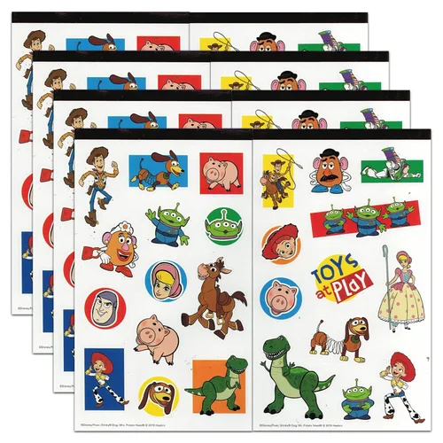 Vista 3 de Disney Pixar Toy Story - Juego de calcomanías y tatuajes para fiestas ~ 200 tatuajes temporales y calcomanías de Toy Story
