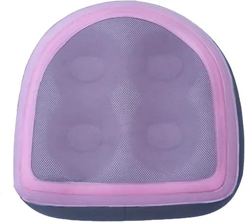 Vista 8 de Asiento inflable para bañera de hidromasaje con ventosas y cubierta de malla, asiento de cojín inflable de doble uso, almohada inflable
