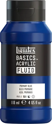 Vista 53 de Liquitex BASICS - Pintura acrílica fluida, botella de 4 onzas, tono permanente carmesí lizarina Super Versatile, Fine Art Pigments; Fluid