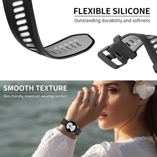 Vista 3 de Correa de reloj compatible con Garmin Forerunner 945/Forerunner 935, silicona suave deportiva Garmin 935/Fenix 5/Fenix 5 Plus, repuesto para Garmin