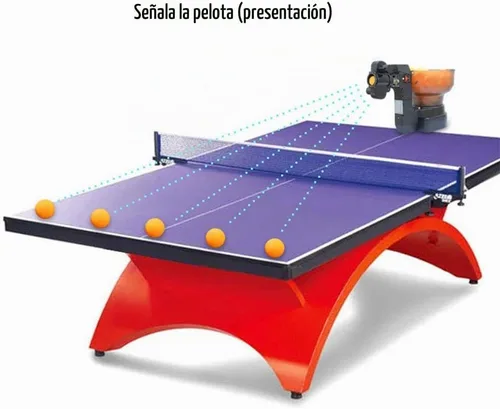 Vista 5 de Robot de tenis de mesa Máquina automática de robot de ping pong para entrenamiento Robot de tenis de mesa Actualización Ping Pong Robot HP-07