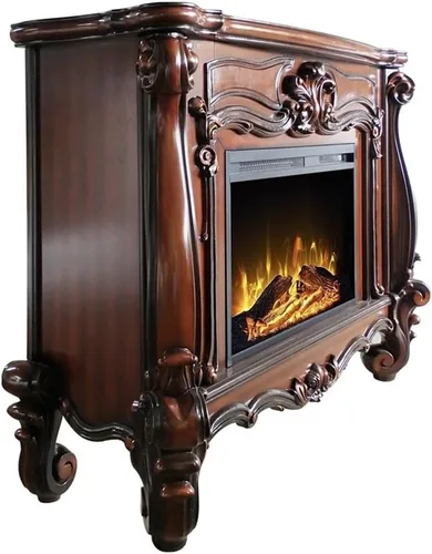 Vista 4 de ACME Versalles - Chimenea rectangular con marco de madera en roble cereza