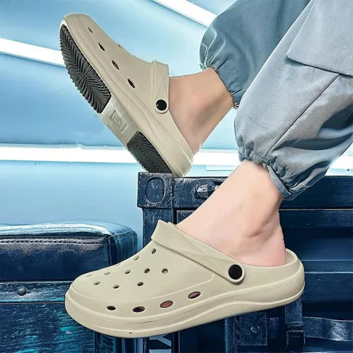 Vista 7 de Zuecos de jardín para mujer y hombre, con suela gruesa, unisex, ligeros, de secado rápido, cómodos, sin cordones, zapatos de agua, sandalias