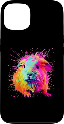 Vista 7 de Splash Paint Guinea Pig Furry Potato Lovers Case for iPhone 16