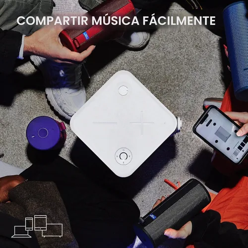 Vista 4 de Ultimate Ears Hyperboom Altavoz Bluetooth portátil y inalámbrico para el hogar, graves grandes, batería de 24 horas, resistente al agua IPX4