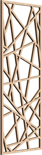 Vista 129 de Conway Paneles de pared decorativos de madera con calado, 9 3/8 pulgadas de ancho x 24 3/8 pulgadas de alto x 1/4 de alto, aliso