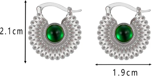 Vista 2 de CZYJEW Aretes de aro de oro, mini aretes de aro, chapados en oro de 18 quilates o chapados en rodio, aretes de aro de circonita cúbica, aretes