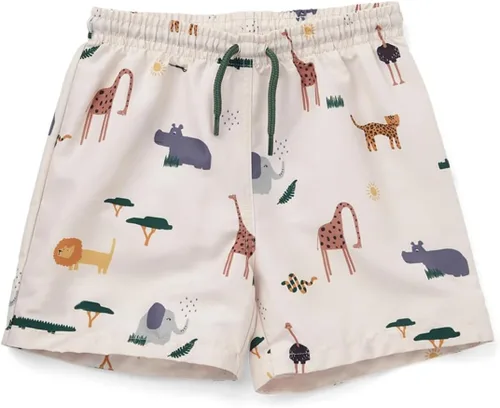 Vista 15 de Traje de baño para niños, ropa de playa de secado rápido, pantalones cortos de natación para niños pequeños, traje de baño a rayas, traje de baño