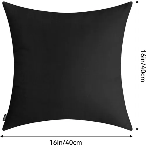 Vista 9 de Coddsmz Paquete de 4 fundas decorativas de 100% algodón para cojín cuadrado, funda de almohada de color liso para bricolaje, para sofá y dormitorio