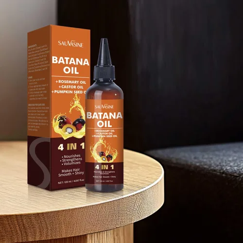 Vista 8 de Aceite de batana orgánico para el crecimiento del cabello Batana 4 en 1 de Honduras con romero, semillas de calabaza, aceite de ricino nutrición