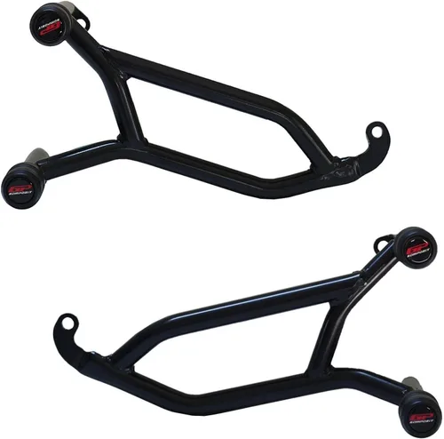 Vista 5 de GP Kompozit Protector de motor de protección contra choques negro compatible con Bajaj Pulsar NS200 2011-2021