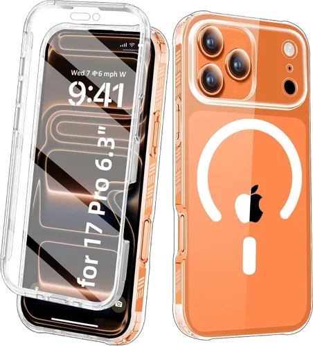 Vista 20 de Funda para iPhone 15 de cuerpo completo, protector de pantalla integrado, con protector de lente de cámara, [antiamarilleamiento], funda protectora