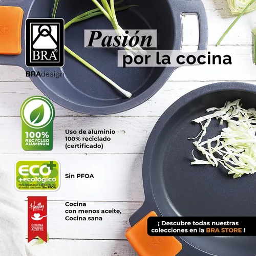 Vista 5 de Bra isogona Efficient Low - Cacerola (11.8 x 7.9 x 11.8 in), color gris