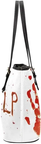 Vista 4 de InterestPrint Bolso de mano de piel de ángel caído, gótico, medieval, casual, para mujer