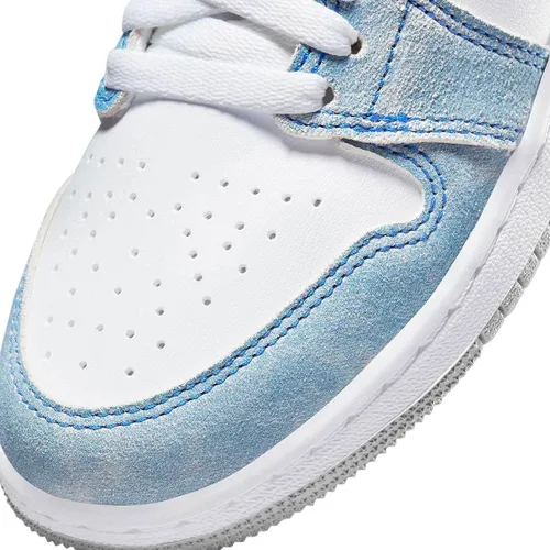 Vista 8 de Nike Zapato de baloncesto para niño, BlancoAzul