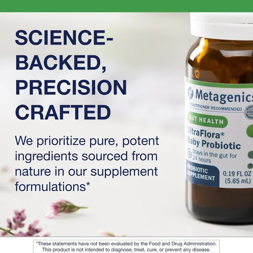Vista 3 de Metagenics UltraFlora - Probiótico para bebés – Gota probiótica para bebés y niños pequeños – Probióticos para niños – con Bifidobacterium Animalis