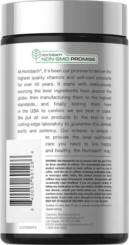 Vista 3 de Horbäach EGCG Green Tea Extract Pills 180 Cápsulas Potencia máxima