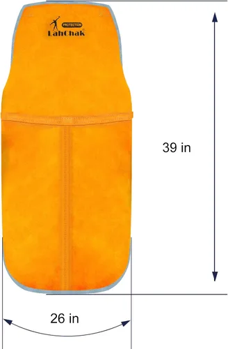 Vista 2 de Leather Work Shop Apron, Buckle straps, Heat & Flame Resistant Heavy Duty Welding Apron