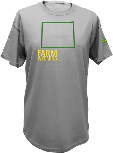Vista 2 de John Deere Camiseta de manga corta con estampado de Estados Unidos y Canadá Farm State Pride