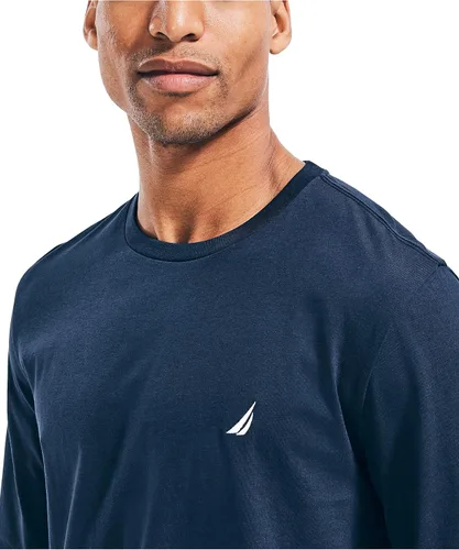Vista 4 de Nautica Camiseta de manga larga con logotipo de clase J para hombre