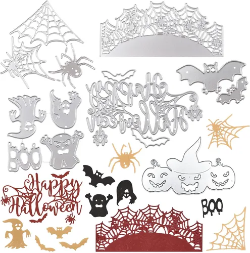 Vista 10 de Troqueles de corte de metal de flores 3D para hacer tarjetas, 6 plantillas de estampado de flores en espiral para álbumes de recortes, papel