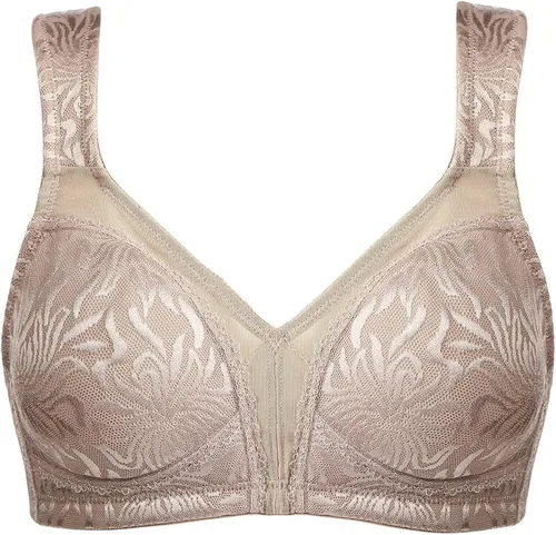 Vista 5 de ZeroBound Sujetadores minimizadores para mujer correa de cojín cómoda cobertura completa busto grande sin relleno brasier