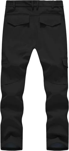 Vista 2 de TBMPOY Men's Snow Ski Waterproof Softshell Snowboard Pants Outdoor Hiking Fleece Lined Wear Resistant Windproof
