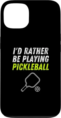 Vista 7 de iPhone 16 I'd Rather Be Playing Pickleball Phone Case Funny Pickleball Case