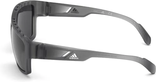 Vista 2 de Adidas SP0008 20A - Gafas de sol para hombre color gris transparente lente ahumada rectangular 2402in