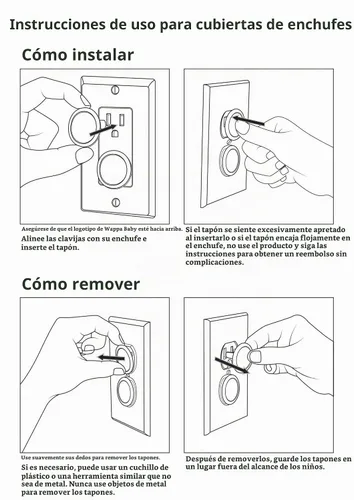 Vista 4 de Fundas transparentes (paquete de 32) – Fundas de enchufe de seguridad para bebés – Duraderas y estables – A prueba de niños tus enchufes fácilmente