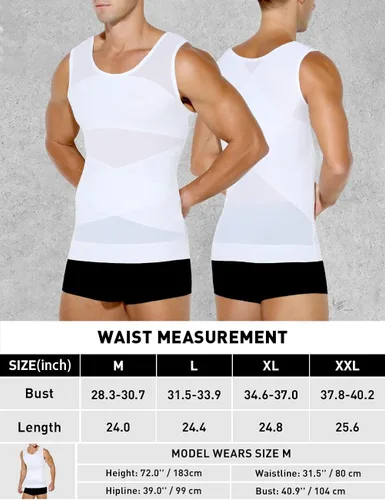 Vista 6 de Arjen Kroos Camiseta sin mangas de malla de compresión para hombre
