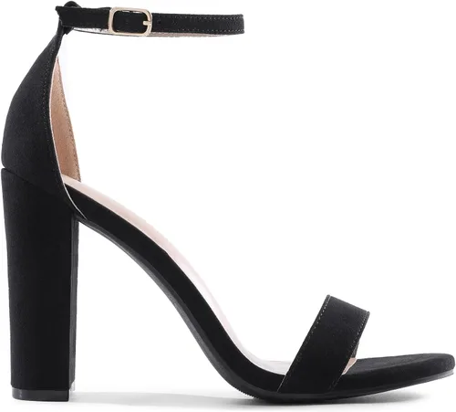 Vista 2 de DREAM PAIRS - Sandalias de tacón alto y grueso para mujer