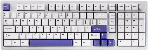 Vista 8 de EPOMAKER Galaxy100 QMK/VIA Wireless Gaming Keyboard, Aluminum Shell, BT/2.4Ghz/USB-C, Pre-Lubed Hot-Swappable Linear Switches, NKRO, RGB Backlit