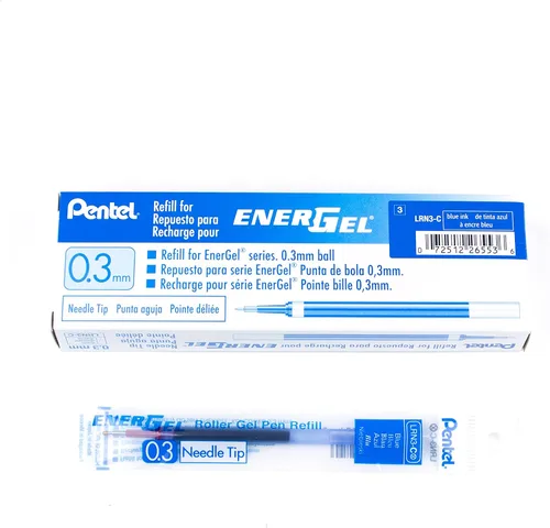 Vista 3 de Pentel - Tinta de repuesto para bolígrafo de gel líquido EnerGel Negro