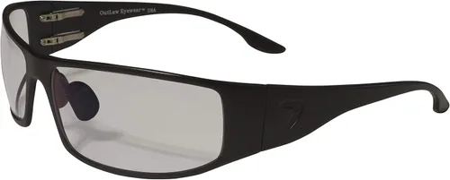 Vista 11 de OutLaw Eyewear Fugitive - Gafas de sol tácticas de aluminio y motocicleta, ANSI Z87.1 Protección contra impactos EE. UU Negro