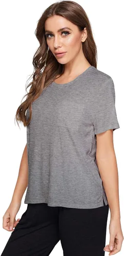 Vista 2 de GYS Camiseta de manga corta de bambú suave para mujer