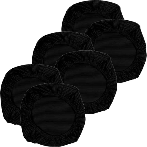 Vista 32 de Yikko - Fundas elásticas de jacquard con licra, con textura de grano de maíz, para sillas, aptas para oficina, comedor, bar, fundas para asientos