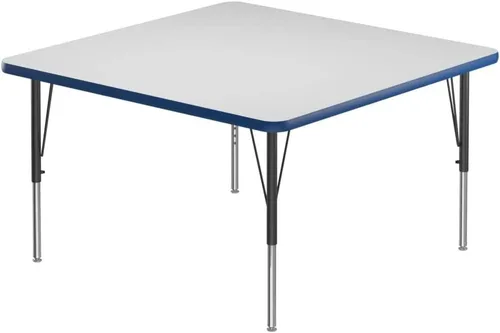 Vista 45 de Correll - Mesa rectangular de 24 x 36 pulgadas, mesa de actividades superior de borrado en seco, altura ajustable (19 a 29), laminado de alta