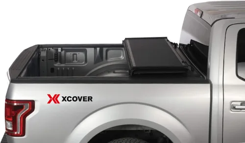 Vista 4 de Xcover - Cubierta rígida plegable para caja de camioneta de perfil bajo, compatible con camioneta F150 2015-2025 con caja de 5.6 pies