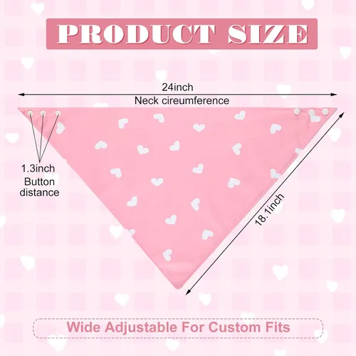 Vista 2 de Janmercy Paquete de 5 baberos tipo bandana para adultos, extra grandes, suaves, ajustables, absorbentes, para mujeres, necesidades especiales