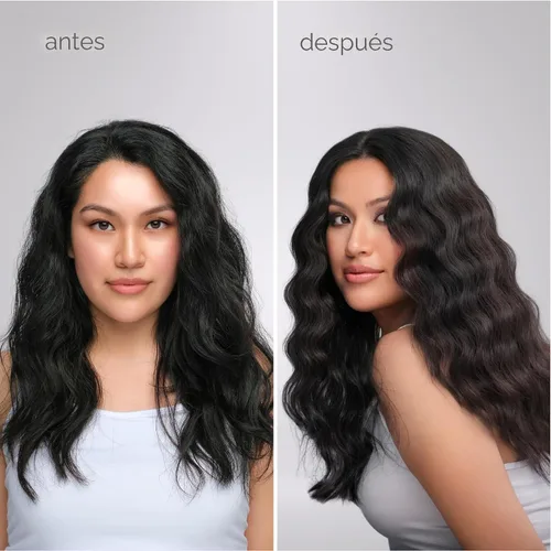 Vista 5 de MINT Ondulador de pelo de sirena de doble barril para cabello largo Herramienta iónica de ondulación profunda que crea volumen y ondas de playa