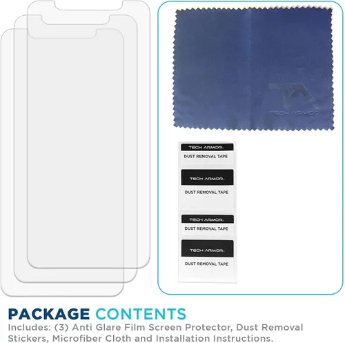 Vista 6 de Tech Armor Protector de pantalla mate antirreflejo/antihuellas diseñado para Apple iPhone 11, Xr de 6.1 pulgadas, paquete de 3 unidades 2019