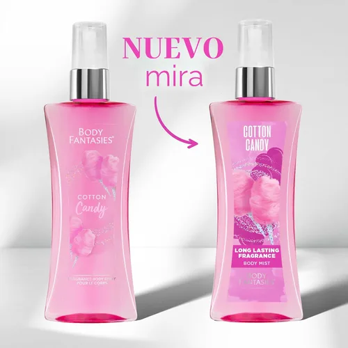 Vista 2 de Body Fantasies Signature Fragancia corporal en aerosol, algodón de azúcar, 8 onzas líquidas