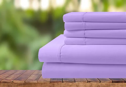Vista 15 de Juego de ropa de cama de 6 piezas, juego de sábanas de algodón de 1000 hilos, bolsillo extra profundo de 28 pulgadas, tejido satinado nítido y Negro