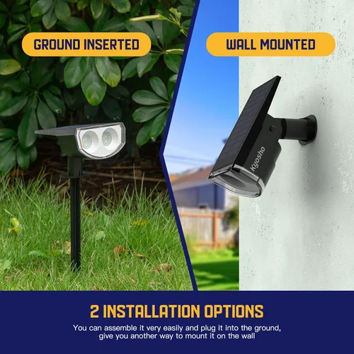Vista 8 de Kyosho Luces solares impermeables para exteriores, focos de paisaje Varios