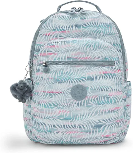 Vista 35 de Kipling Seúl - Mochila pequeña para tableta, diseño de flores acuáticas, talla única