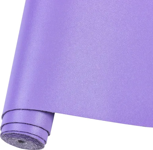 Vista 8 de Hojas de cuero sintético para manualidades, un rollo, superficie suave y lisa, hojas de tela de cuero sólido, 12 x 53 pulgadas (11.8 in x 53.1 in)